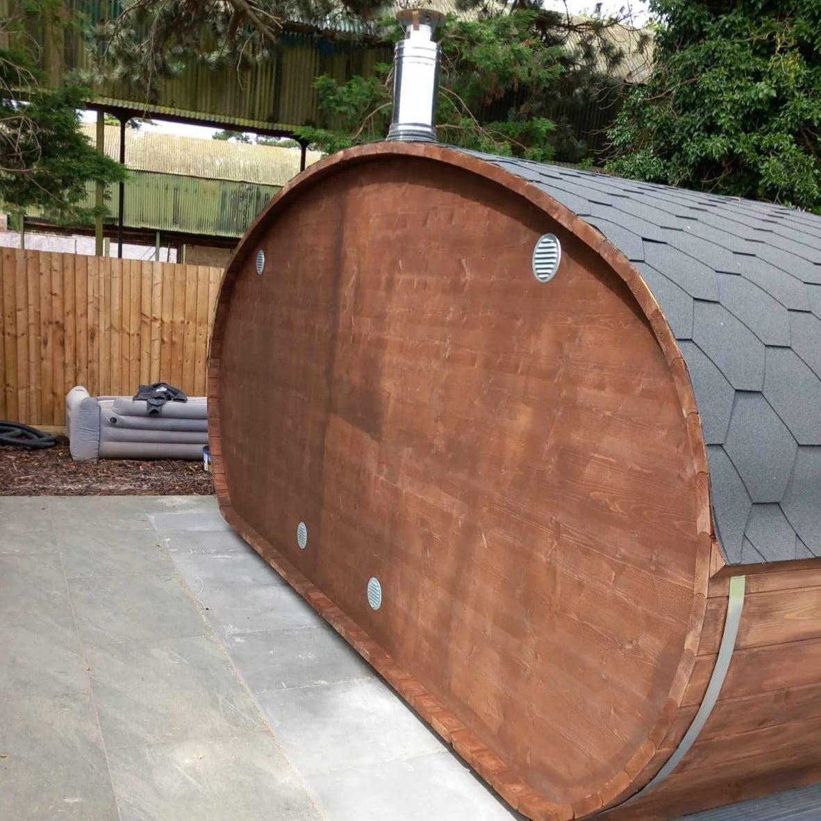 Hobbit Sauna, various sizes, Wood-Fired or Electric.