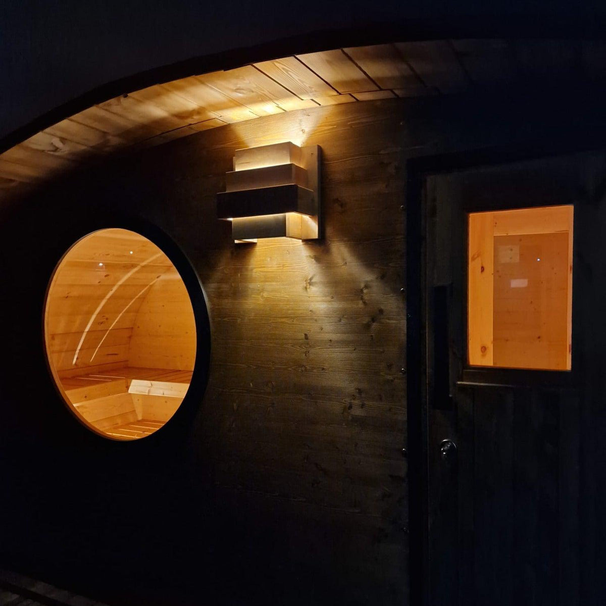 Hobbit Sauna, various sizes, Wood-Fired or Electric.