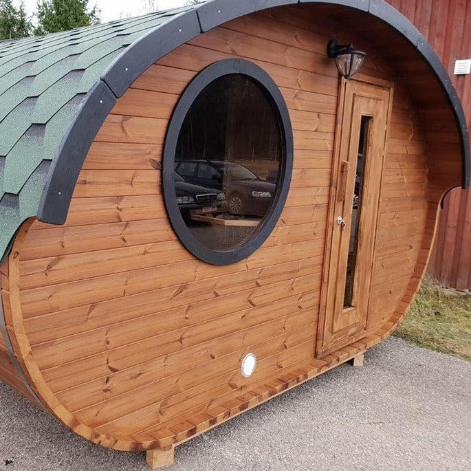 Hobbit Sauna, various sizes, Wood-Fired or Electric.