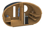 Hobbit Sauna, various sizes, Wood-Fired or Electric.