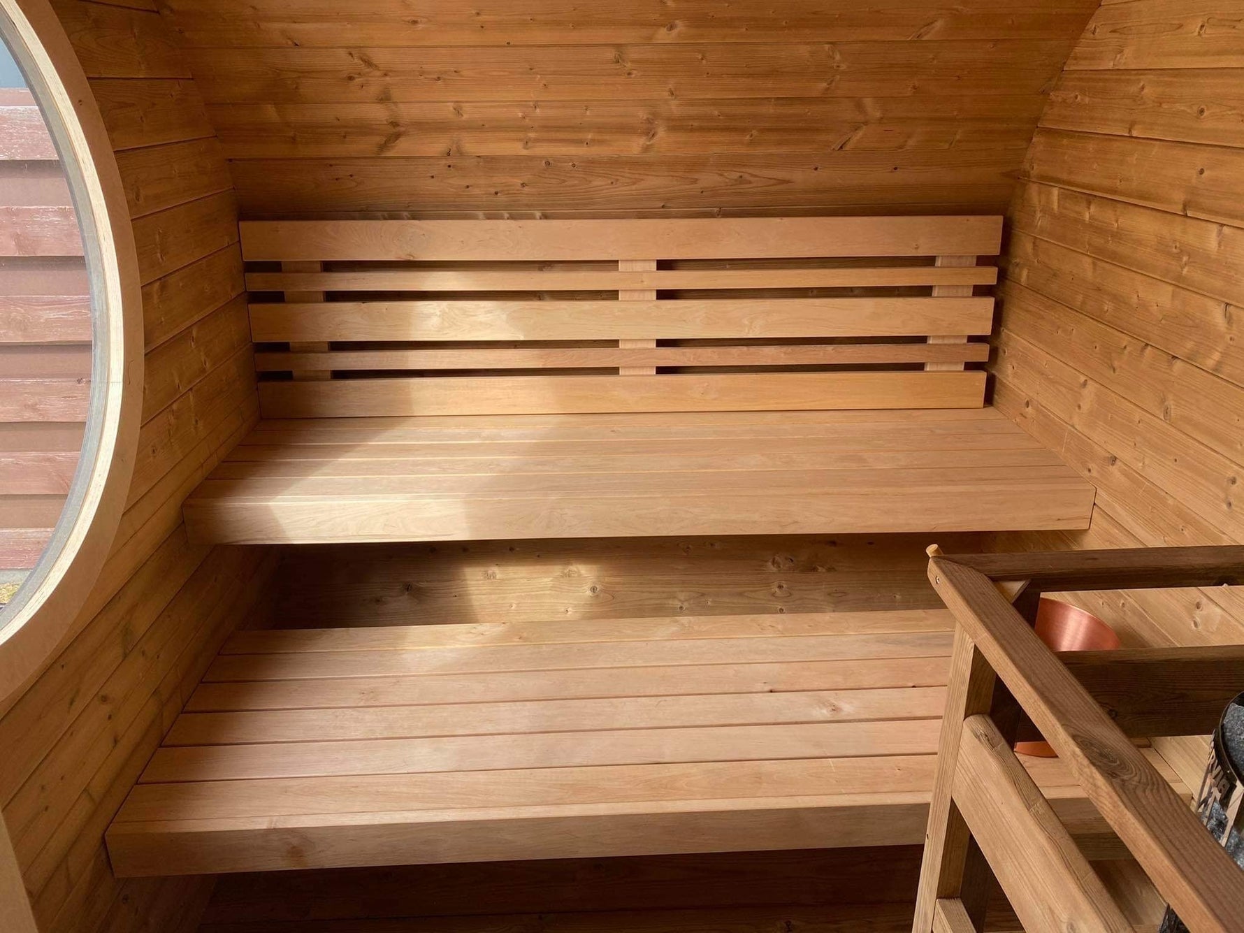 Hobbit Sauna, various sizes, Wood-Fired or Electric.