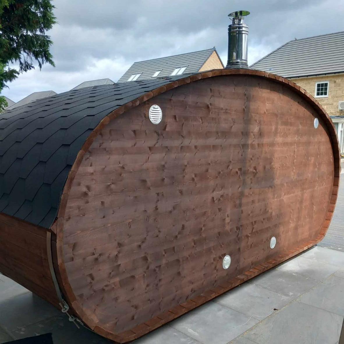 Hobbit Sauna, various sizes, Wood-Fired or Electric.