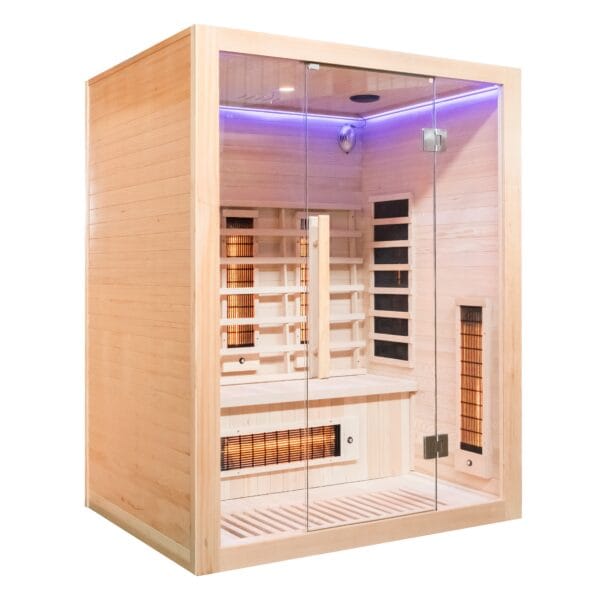 KN-003-6 Sauna - Infrared Sauna with Glass Door