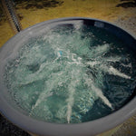 Large 200cm Wood Fired Hot Tub, External Heater, Fibreglass Liner.