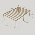 Large Size Heavy Duty Box Pergola Complete DIY Kit, Quality Tanalised Timber.