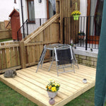 LayzeeDeck, Chunky Timber Decking Kit, various sizes, quality Redwood timber, complete Kit