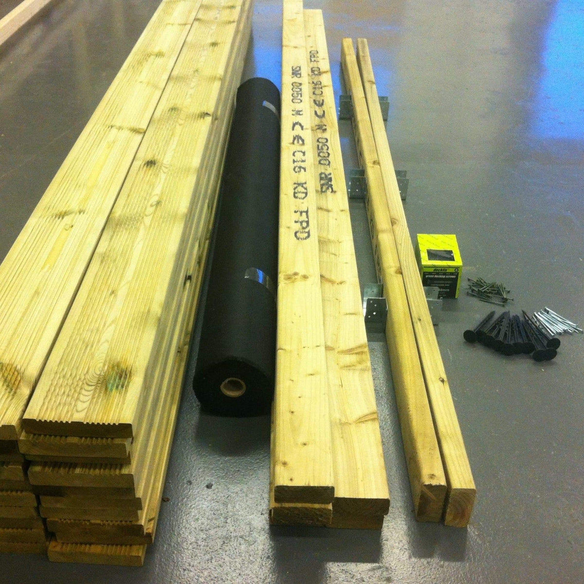 LayzeeDeck, Chunky Timber Decking Kit, various sizes, quality Redwood timber, complete Kit