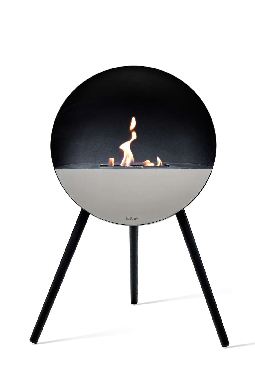 NEW Le Feu Eye Fireplace in Black