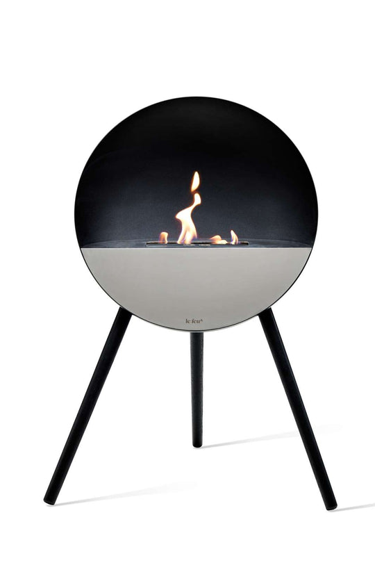 NEW Le Feu Eye Fireplace in Black