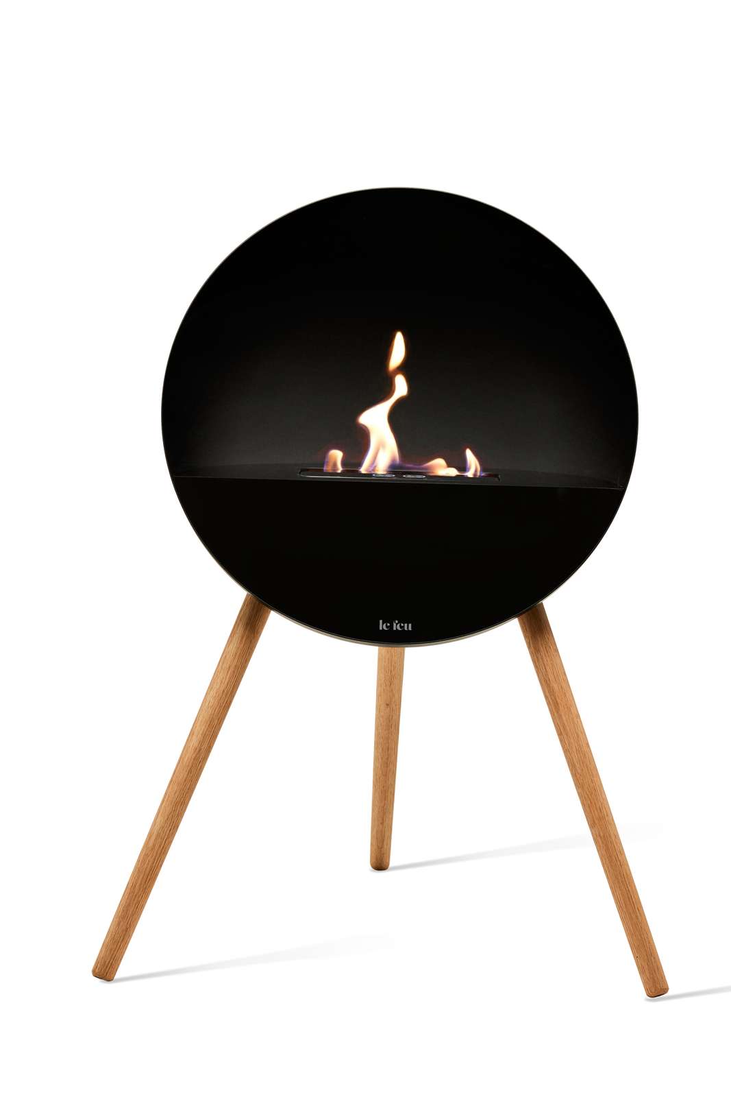 NEW Le Feu Eye Fireplace in Black