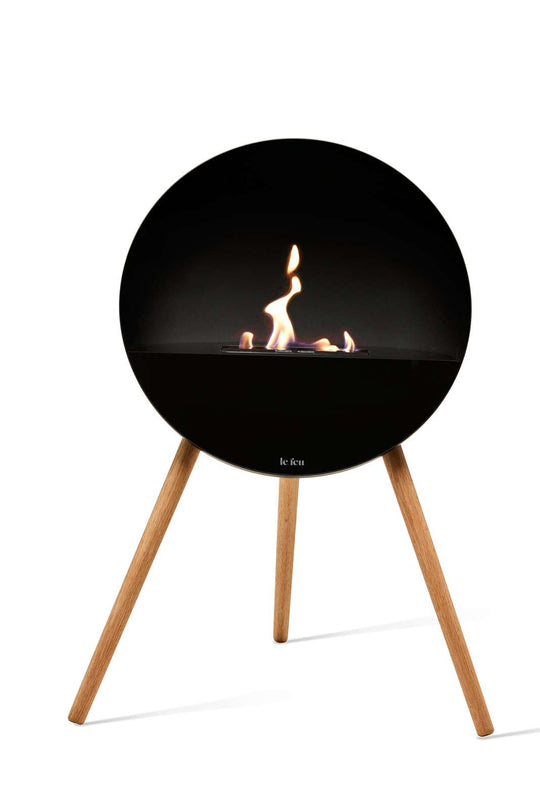 NEW Le Feu Eye Fireplace in Black