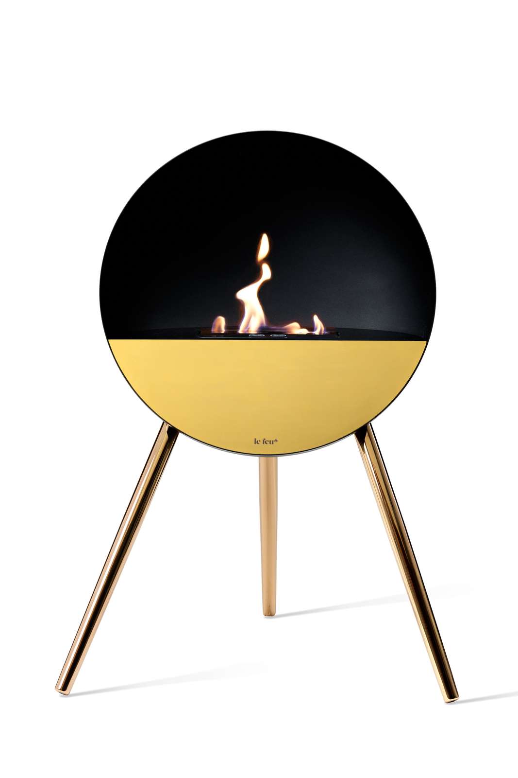 NEW Le Feu Eye Fireplace in Black