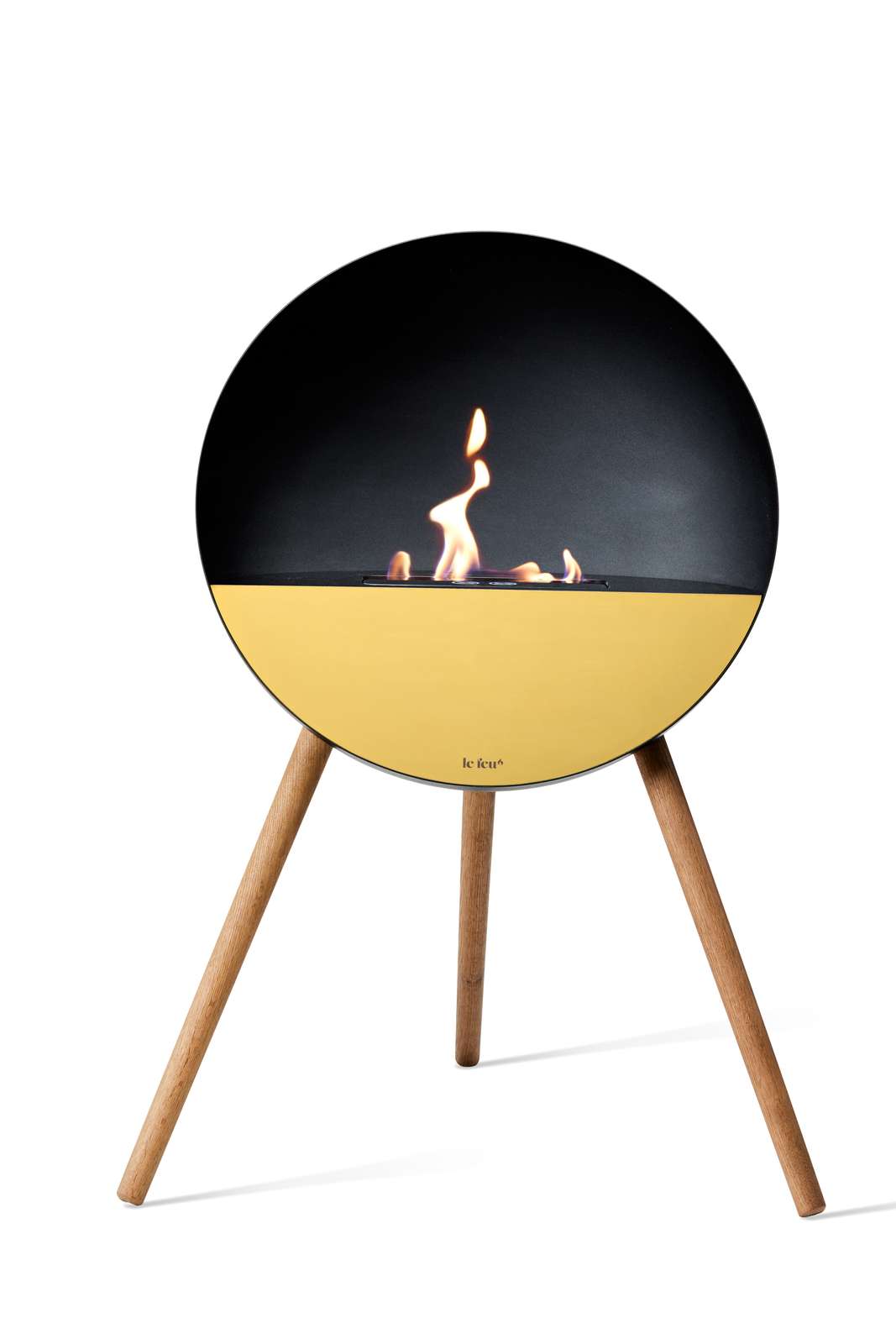 NEW Le Feu Eye Fireplace in Black