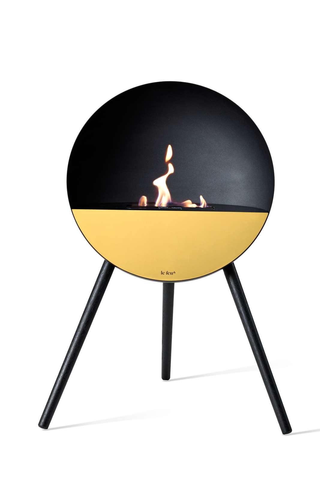 NEW Le Feu Eye Fireplace in Black