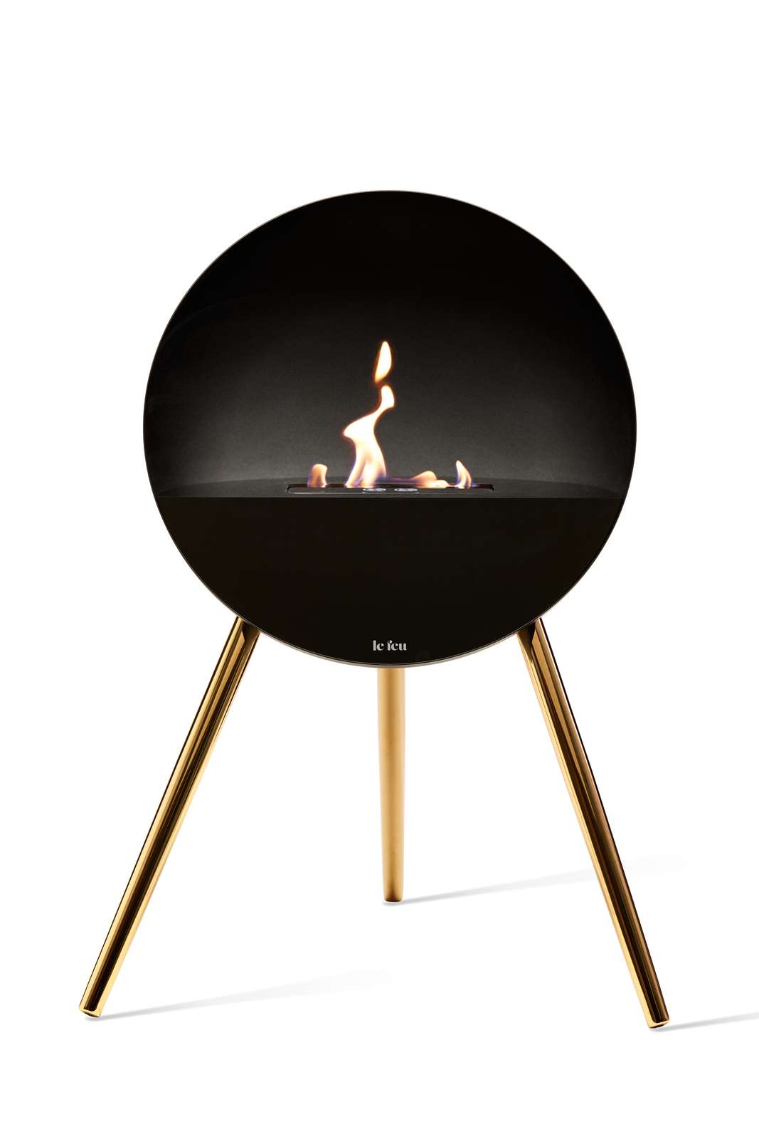 NEW Le Feu Eye Fireplace in Black