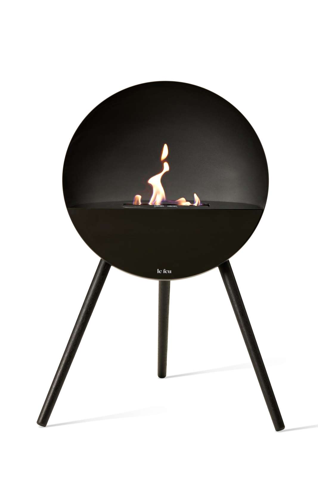 NEW Le Feu Eye Fireplace in Black