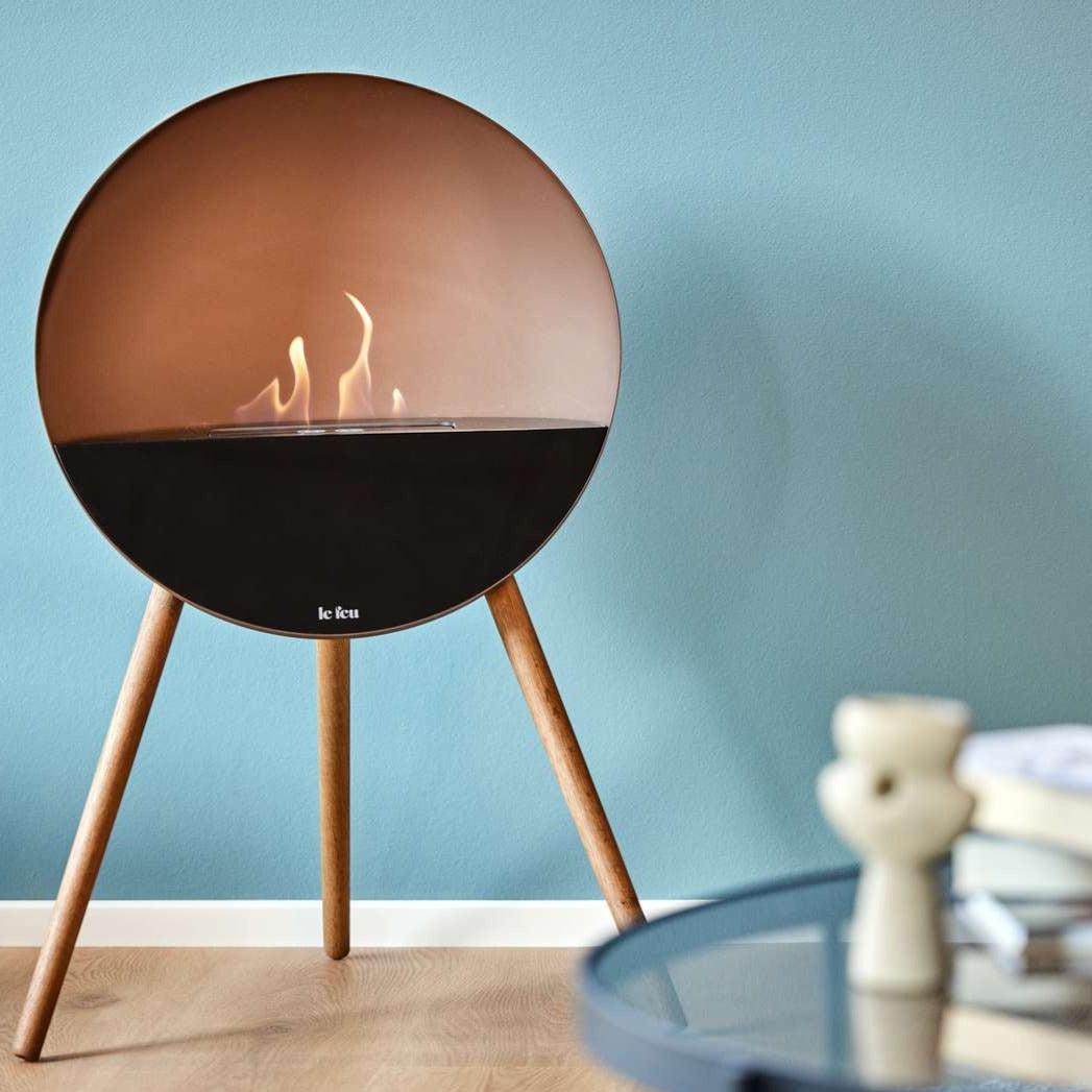 NEW Le Feu Eye Fireplace in Mocca