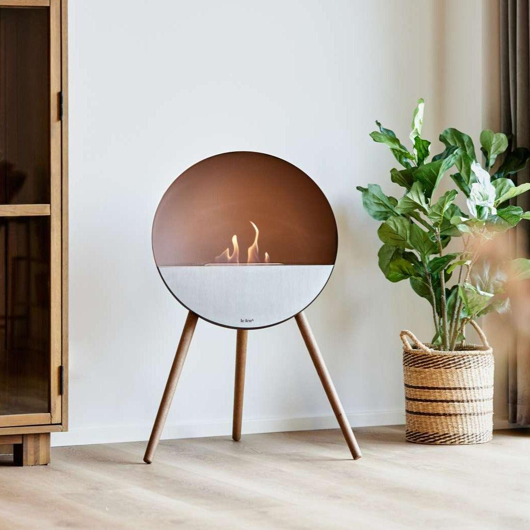 NEW Le Feu Eye Fireplace in Mocca