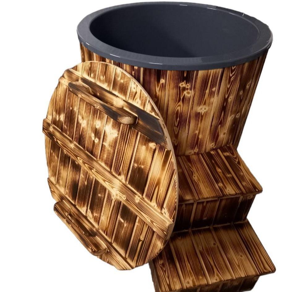 Plunge Pool/ Ice Bath, Fibreglass Liner, Thermowood.
