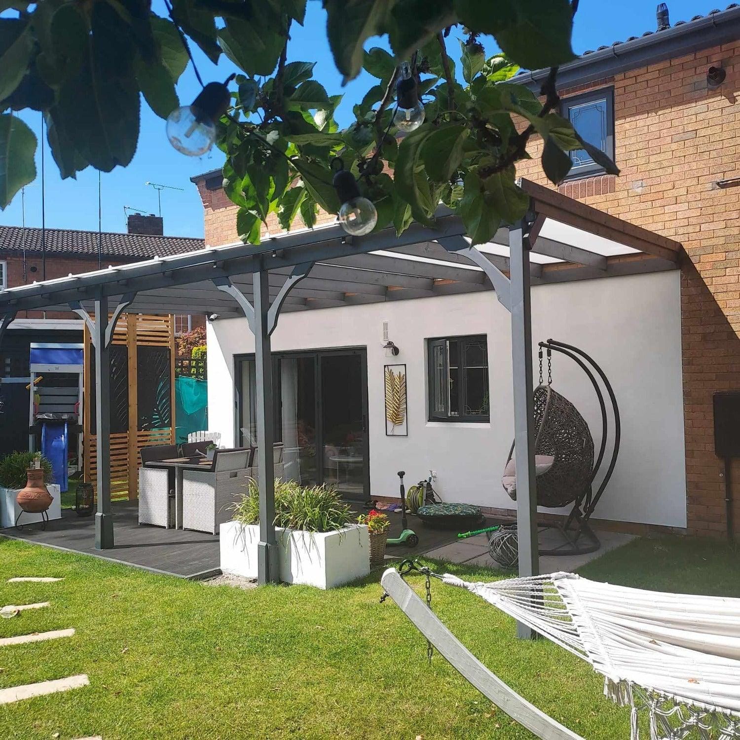 Durable Polycarbonate Roof Lean-To Carport Kits - Easy DIY