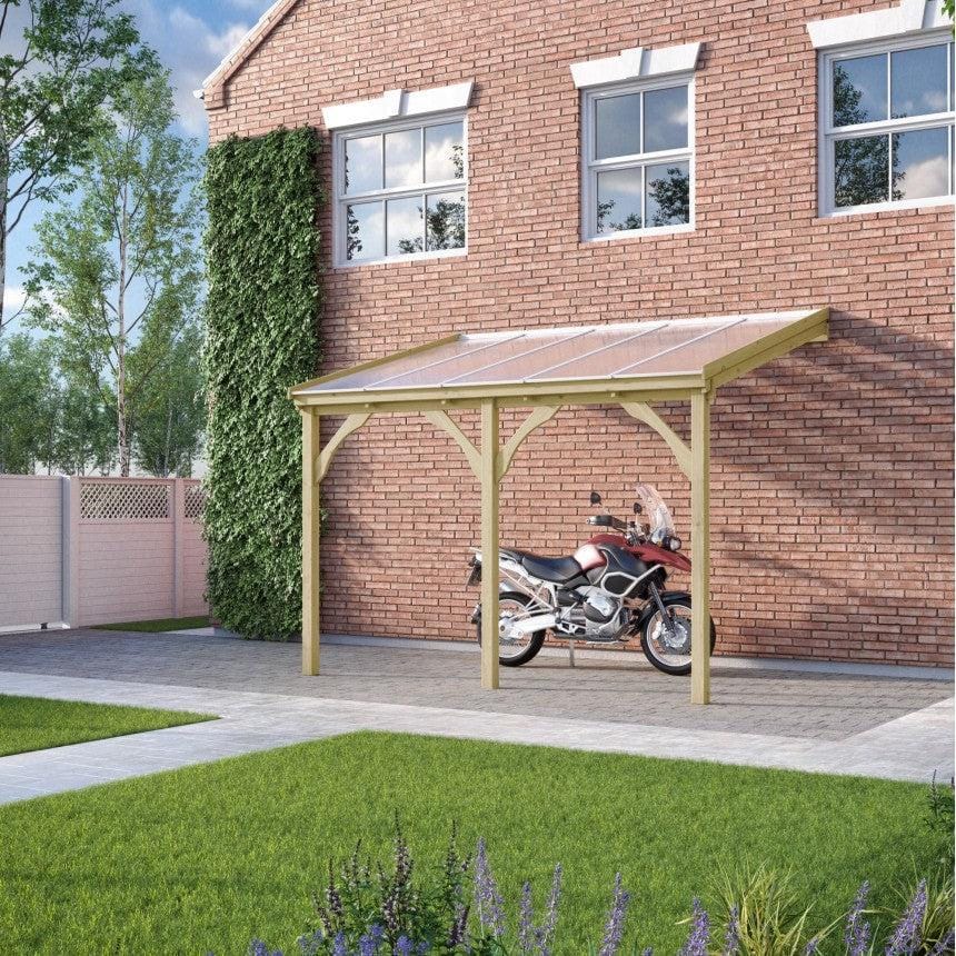 Durable Polycarbonate Roof Lean-To Carport Kits - Easy DIY