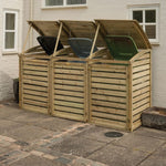 Premium Triple Bin store, Tanalised Timber.