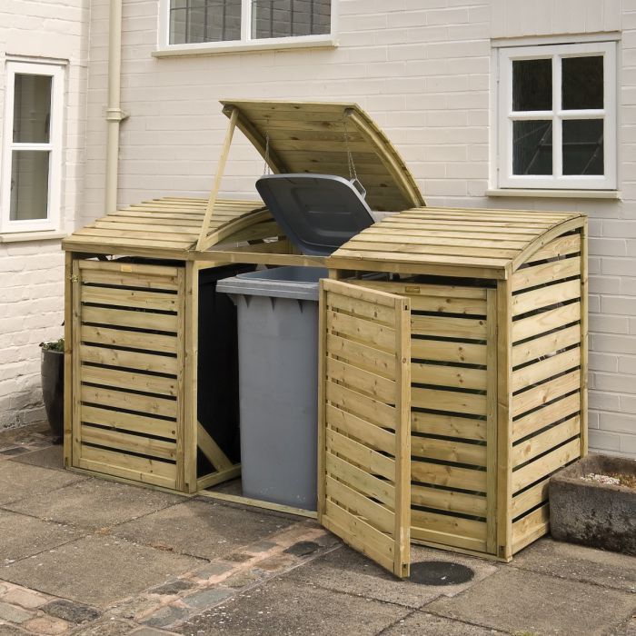 Premium Triple Bin store, Tanalised Timber.