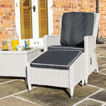 Rattan Effect Lounger Set - Two Colours