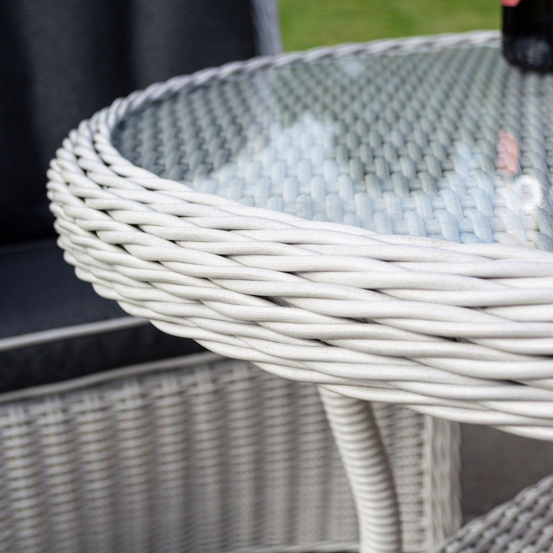 Rattan Effect Two Seater Bistro Set - Two Colours