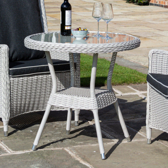 Rattan Effect Two Seater Bistro Set - Two Colours