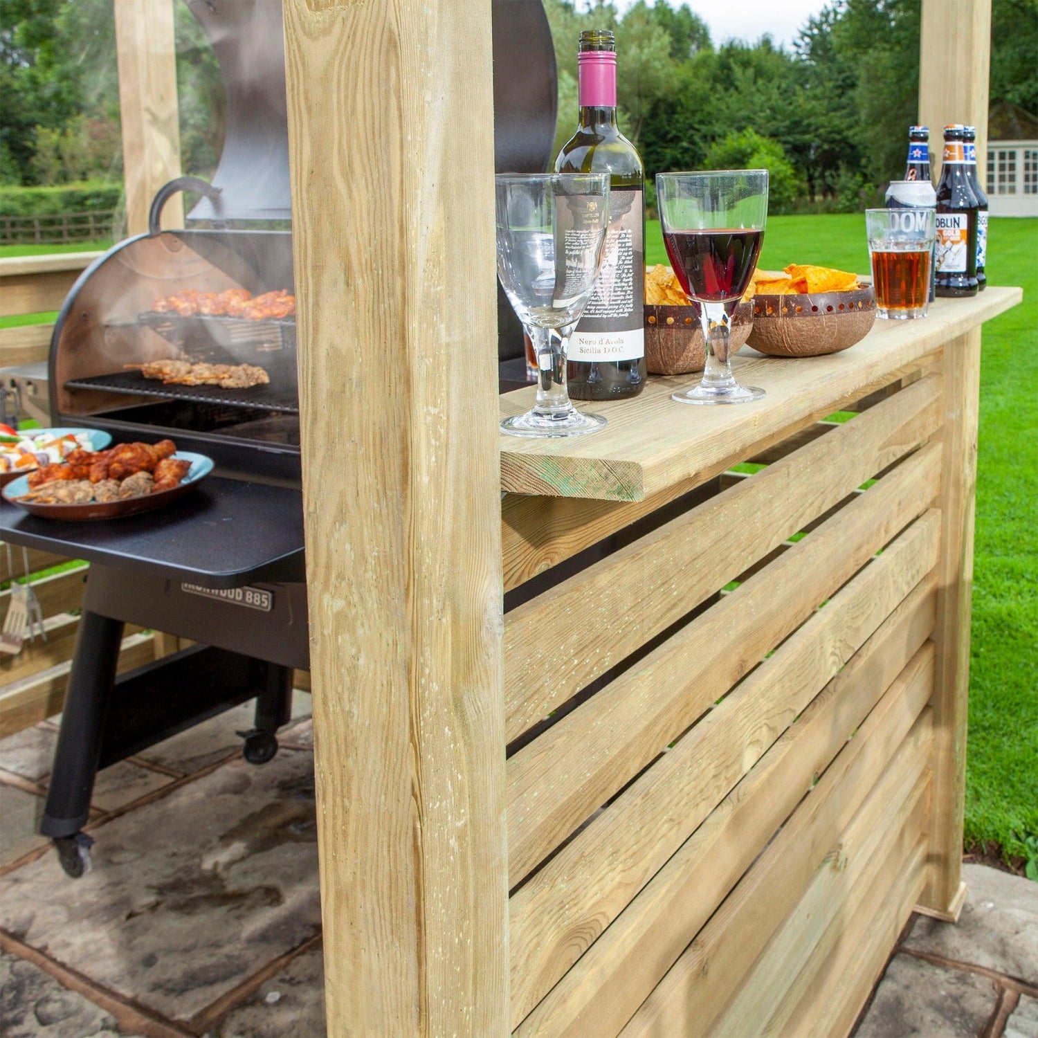 Timber Garden Bar, BBQ Shelter .