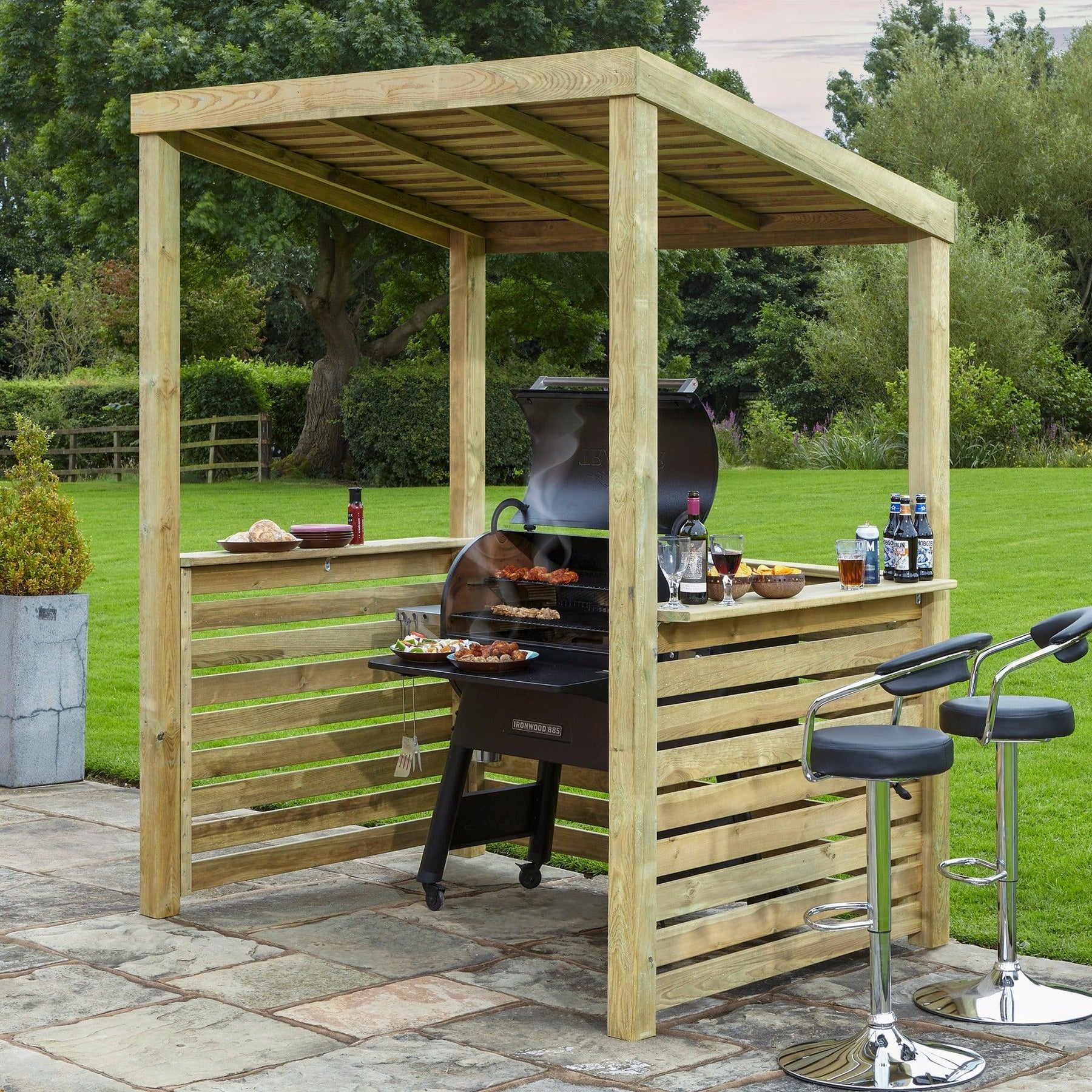 Build a sale bbq shelter