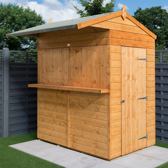 Timber Garden Bar and Storage Shed.