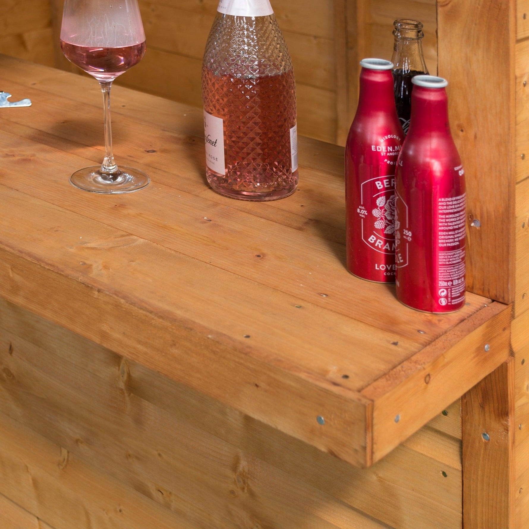 Timber Garden Bar and Storage Shed.