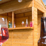 Timber Garden Bar and Storage Shed.