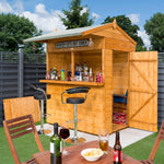 Timber Garden Bar and Storage Shed.