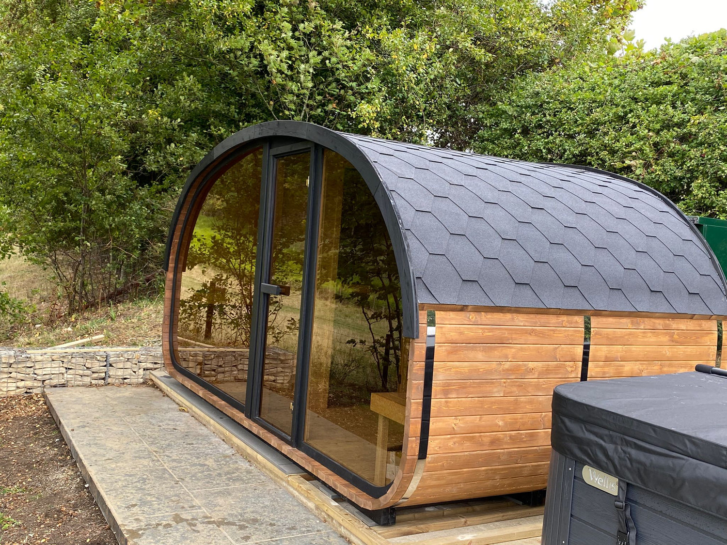 Hobbit Sauna, various sizes, Wood-Fired or Electric.