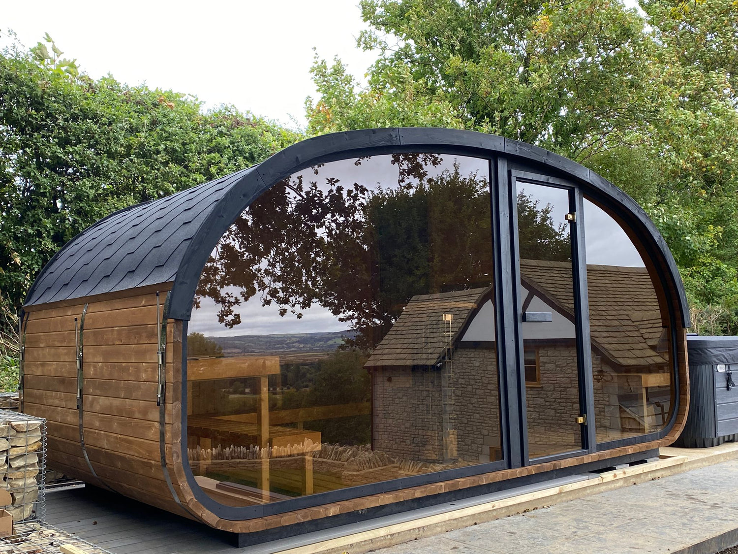 Hobbit Sauna, various sizes, Wood-Fired or Electric.
