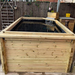 Wooden LayzeePond for Koi, 44mm Timber, Various Sizes Selectable, Complete DIY Kit