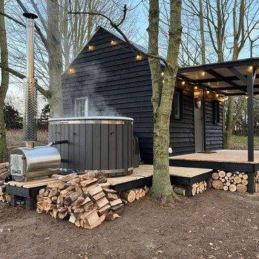 Wood Fired Ofuro Style Hot Tub | Fibreglass Liner | for couples.