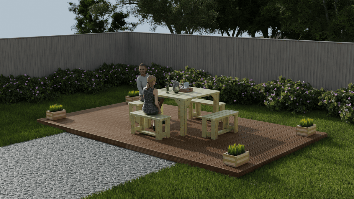 Wooden Decking Kit.