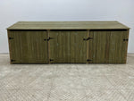 Wooden Premium Tongue/Groove Log Store with Doors and Shelf W-335cm, H-126cm or 180cm, D-88cm.