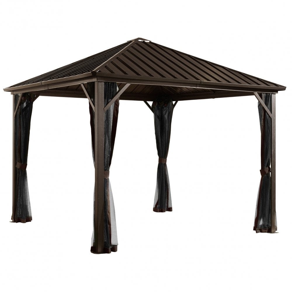 Aluminium Gazebo with sides | Two sizes.