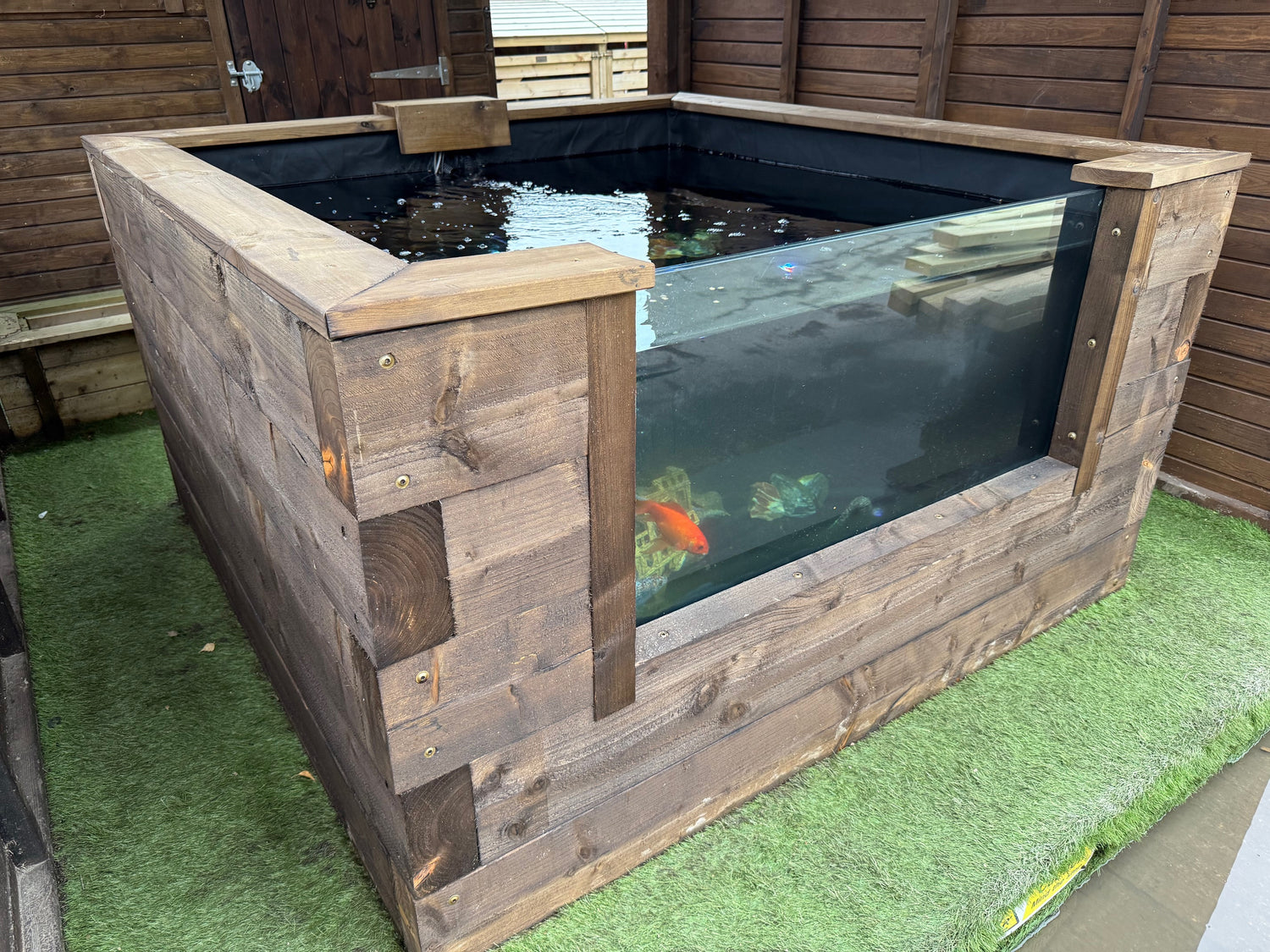 Wooden Koi LayzeePond® With Window, Various Sizes & Options