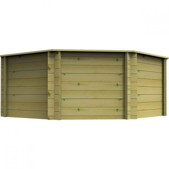 10ft 1478 Gallon Raised Wooden Koi Pond, 27mm thick, 1099mm high
