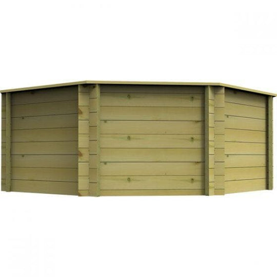 10ft 1478 Gallon Raised Wooden Koi Pond, 27mm thick, 1099mm high