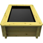 129 Gallon Raised Wooden Fish Pond, 1.5M X 1.5M, 27mm thick, 429mm high, 588 litres