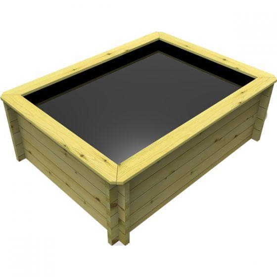 129 Gallon Raised Wooden Pond, 1.5M X 1M, 44mm thick, 697mm high, 589 litres