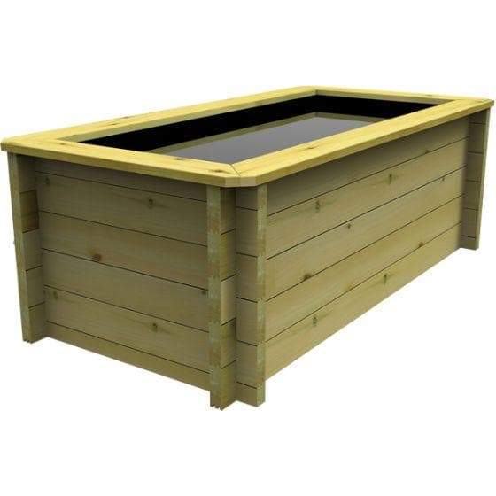 181 Gallon Raised Wooden Pond, 2M X 1M, 44mm thick, 697mm high, 823 litres