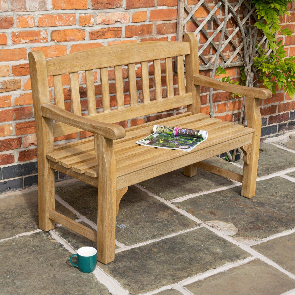 2 seater Solid Acacia Hardwood Tuscan Bench